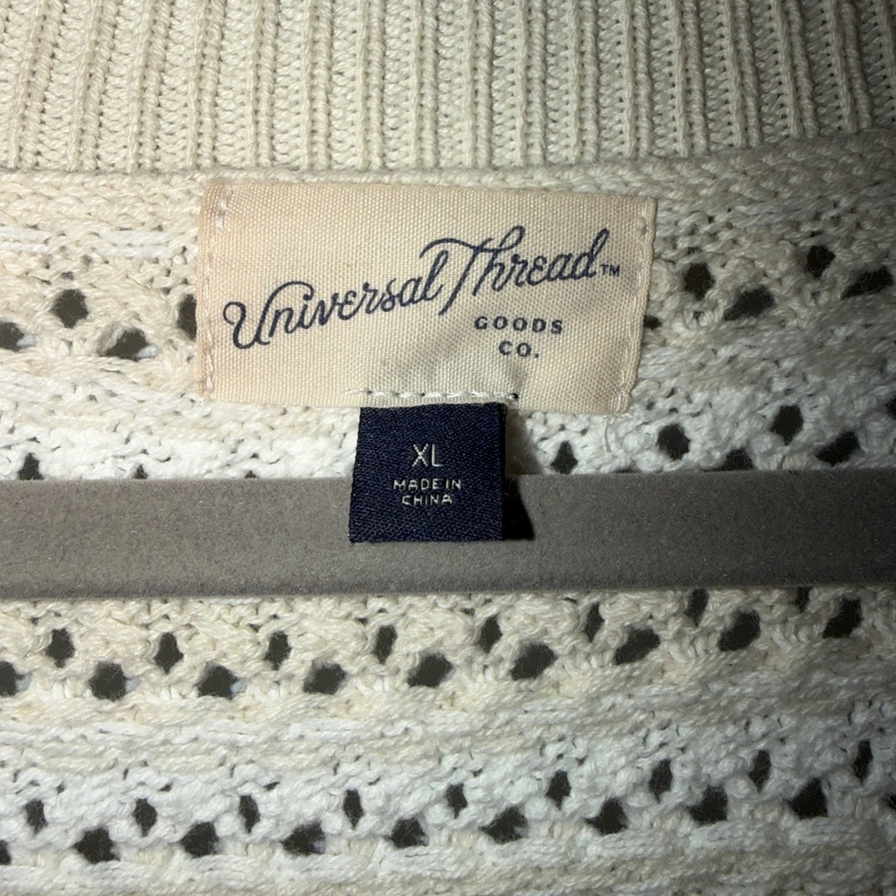 Universal Thread Cream Striped Button-Front Cardi… - image 3